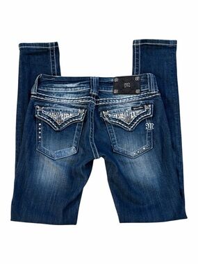 Miss Me Women's Rhinestone Sequin Skinny Jeans Size 26 Style:‎ JE5440S2R